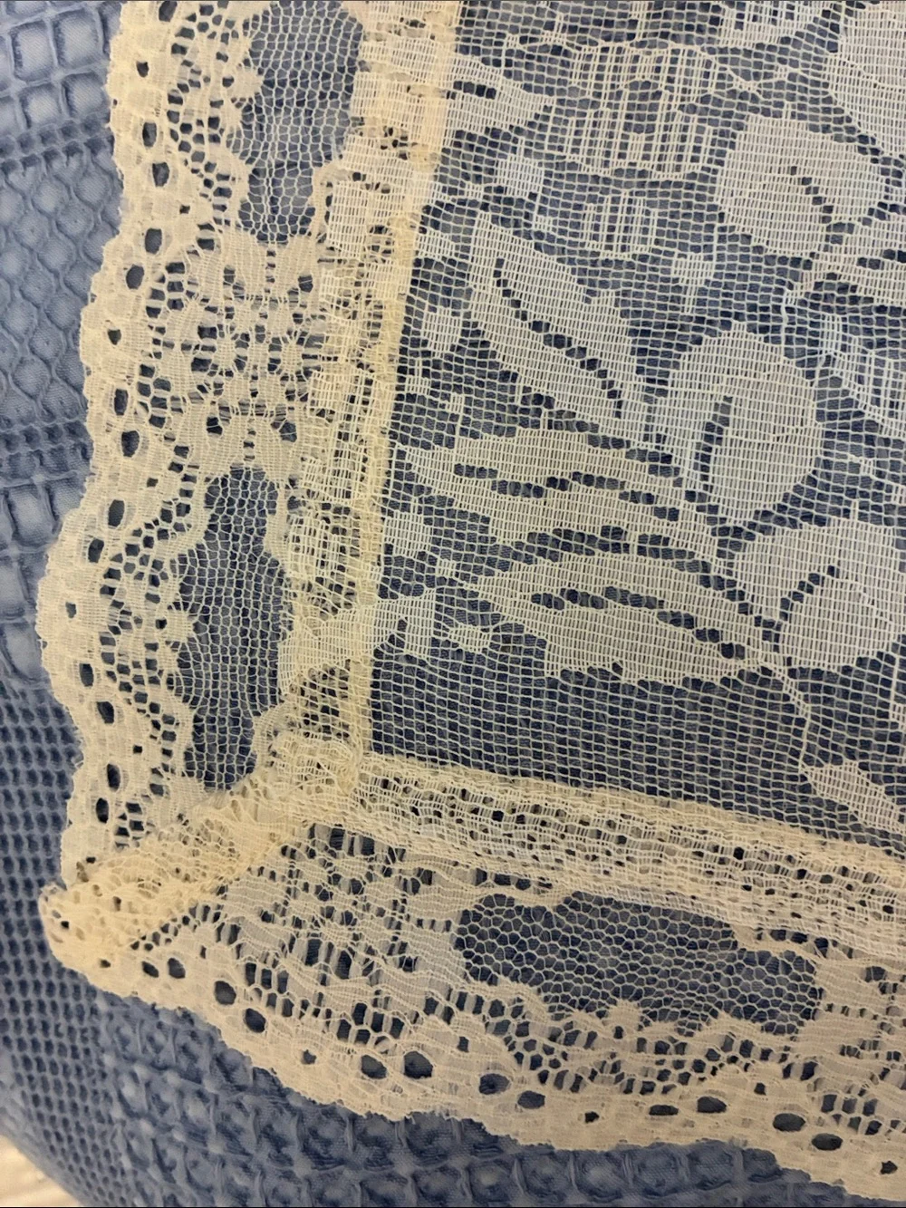 Vintage-Inspired Cream Lace Table runner- Home Accents